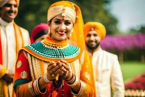 indian wedding in jaipur. AI-Generated photo