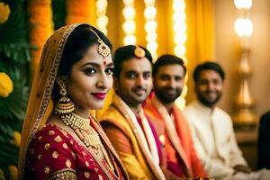 indio Boda en Bombay. generado por ai foto