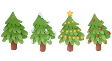 Christmas tree set png