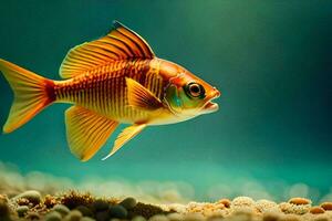 a fish swimming in the water. AI-Generated photo