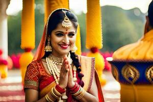 indian wedding photography in delhi. AI-Generated photo