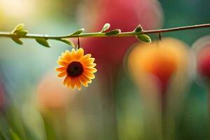 photo wallpaper the sun, flower, nature, the garden, the sun, the flower, the. AI-Generated