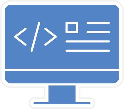 Web Coding Vector Icon