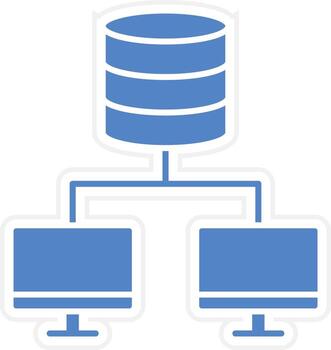 Database Network Vector Icon