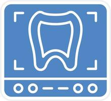 Tooth Xray Vector Icon