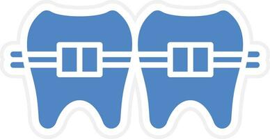 Tooth Braces Vector Icon