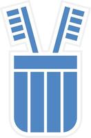Tooth Brushes Vector Icon