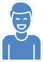 Smiling Man Vector Icon