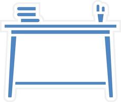 School Desk Vector Icon