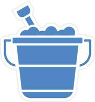 Sand Bucket Vector Icon