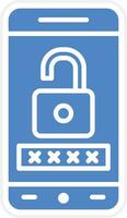 Mobile Password Vector Icon