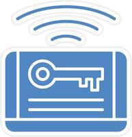 Card Key Vector Icon