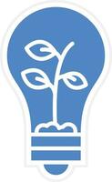 Ecologic Bulb Vector Icon