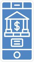 Mobile Banking Vector Icon