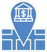 Bank Location Vector Icon
