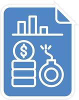 Debt Analysis Vector Icon