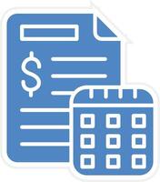 Yearly Report Vector Icon