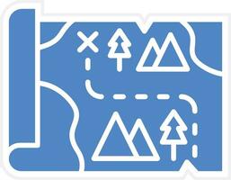 Treasure Map Vector Icon