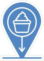 Bakery Location Vector Icon