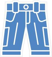 icono de vector de pantalones cortos