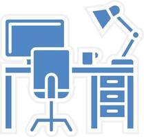 Work Table Vector Icon