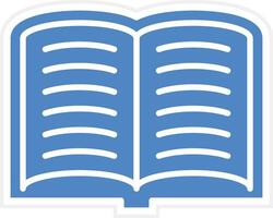 Open Book Vector Icon