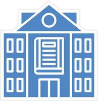 Library Building Vector Icon