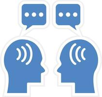 Face to Face Talk Vector Icon