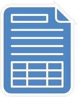 Spreadsheet Vector Icon