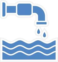 agua administración vector icono