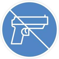 No Weapons Vector Icon