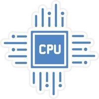 CPU Processor Vector Icon