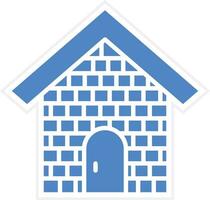 Brick House Vector Icon