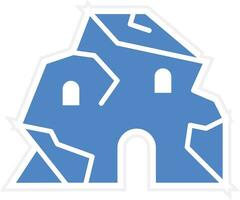 Cave House Vector Icon