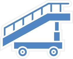 Aircraft Stairs Vector Icon