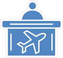 Flight Check In Vector Icon