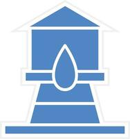 icono de vector de torre de agua