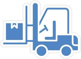 Forklift Vector Icon