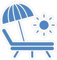 Sunbed Vector Icon