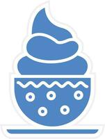 Ice Cream Cup Vector Icon