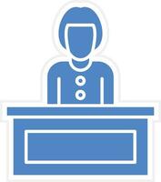 Receptionist Vector Icon