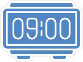 Digital Clock Vector Icon