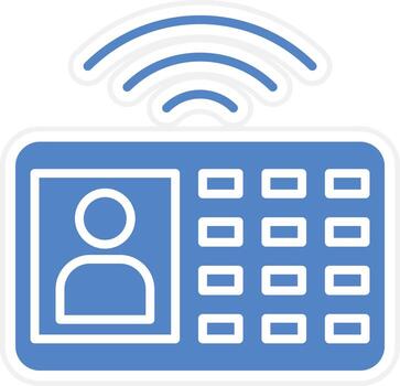 intercomunicador vector icono