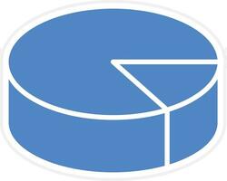 3D Pie Chart Vector Icon