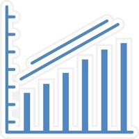 Escalating Bar Graph Vector Icon