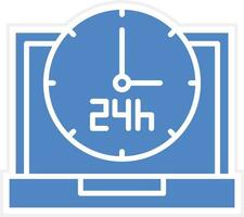 24 Hours Vector Icon