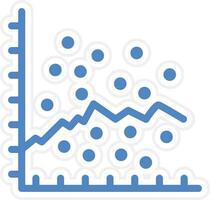 Scatter Graph Vector Icon