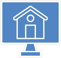 Buy House Online Vector Icon