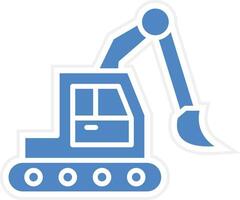 Excavator Vector Icon