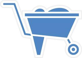 Wheelbarrow Vector Icon